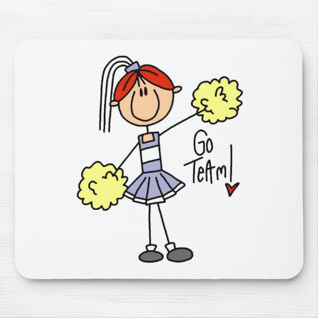 Lavender Cheerleader Mouse Mat (Front)