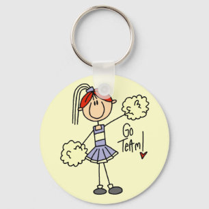 Lavender Cheerleader Tshirts and Gifts Key Ring