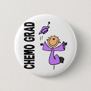 Lavender CHEMO GRAD 1 (General Cancer) 6 Cm Round Badge
