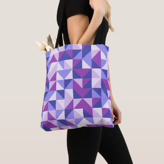 Lavender Chevrons Shuffle Tote Bag