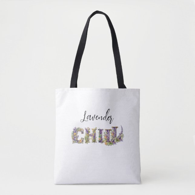 Lavender Chill Tote Bag (Front)