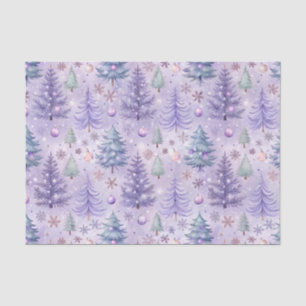 Lavender Christmas Winter Tissue Paper