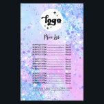 lavender chunky glitter beauty salon flyer<br><div class="desc">beauty salon flyer</div>