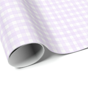Lavender Classic Gingham Wrapping Paper