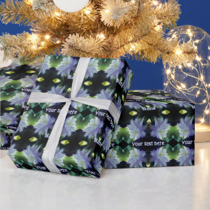 Lavender Clematis Flower In Trellis Personalised Wrapping Paper