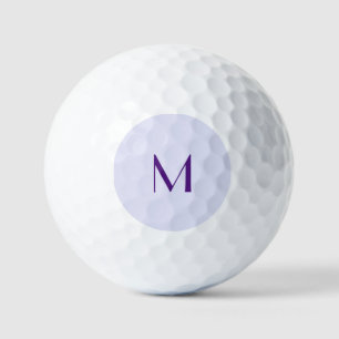 lavender colour - add monogram golf balls