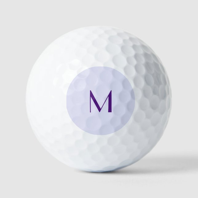 lavender colour - add monogram golf balls (Front)