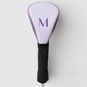 lavender colour - add monogram  golf head cover