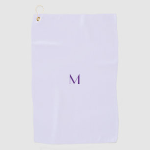 lavender colour - add monogram golf towel