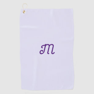 lavender colour - your retro monogram golf towel