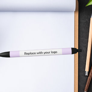Lavender corporate business logo black ink pen