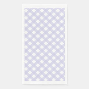 Lavender Country Style Gingham Pattern Napkins