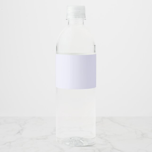 Lavender Custom Water Bottle Label (Front)