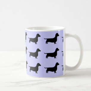 Lavender Dachshund Silhouette Mug