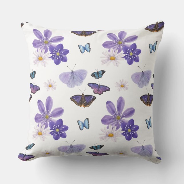 Lavender & Daisy Dance Pillow (Front)