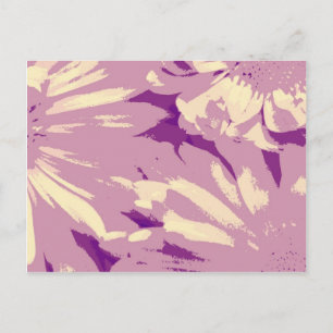 lavender daisy postcard