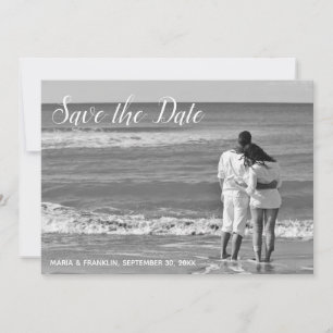 Lavender Damask Save the Date Card
