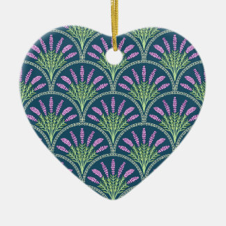 Lavender - Dark Background Ceramic Tree Decoration