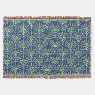 Lavender - Dark Background Throw Blanket
