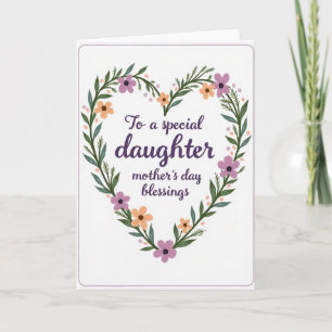 Lavender Daughter Mothers Day Card
