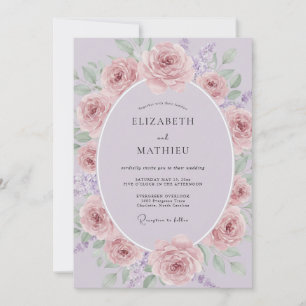 Lavender Delicate Spring Wedding Invitation