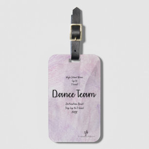 Lavender Delite Dance Team Band Trip Luggage Tag