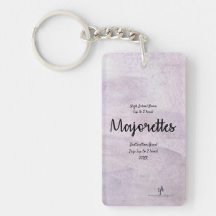 Lavender Delite Majorettes Band Trip Pers. Key Ring