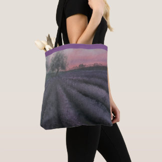 Lavender design tote bag
