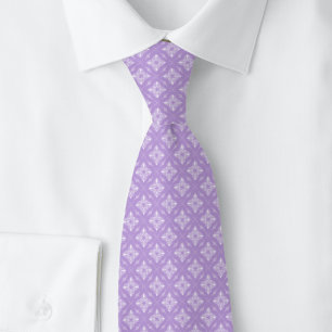 Lavender Diamond Starburst Tie