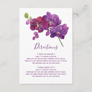 Lavender Directions Card