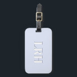Lavender Double Layer Simple Initial Monogram  Luggage Tag<br><div class="desc">Level up your travel game with this periwinkle monogram luggage tag — a soft, modern take on classic personalization. The design features a bold serif initial with a subtle shadow, all wrapped in calming lavender and periwinkle tones that feel clean, elegant, and easy to spot on a crowded baggage carousel....</div>