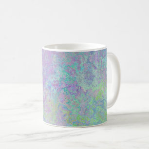 Lavender Dream Neon Pastel Alcohol Ink Abstract Coffee Mug