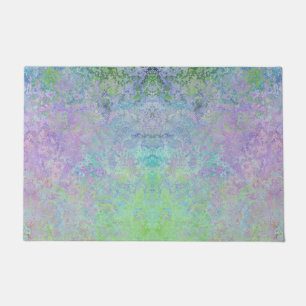 Lavender Dream Neon Pastel Alcohol Ink Abstract Doormat