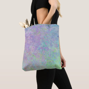 Lavender Dream Neon Pastel Alcohol Ink Abstract Tote Bag