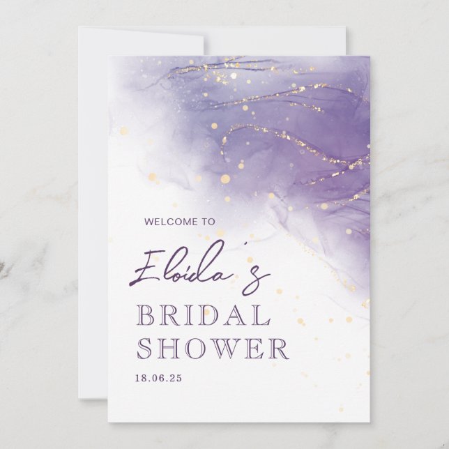 Lavender Dreams Bridal Shower Invitation (Front)