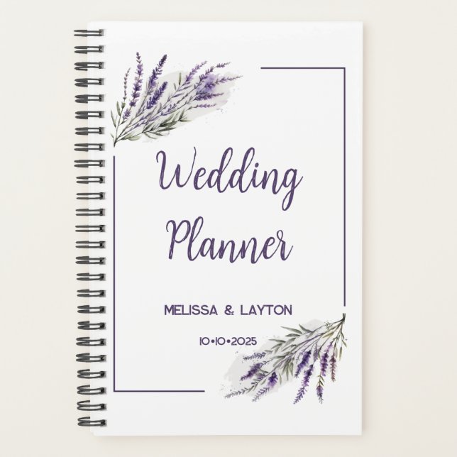Lavender Dreams: Customisable Wedding Planner (Front)