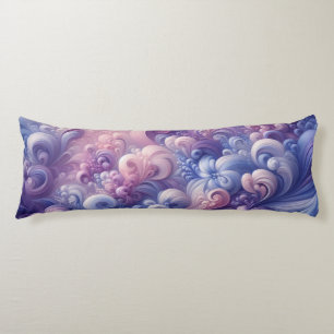 Lavender Dreams Pastel Swirl Pattern Body Cushion