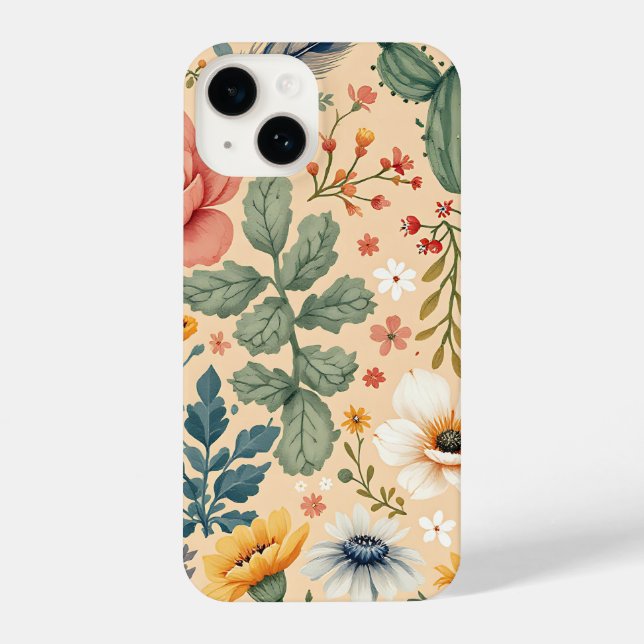 Lavender Dreams: Serene Floral Phone Case (Back)