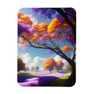 Lavender Dreams Under Jacaranda Skies, Magnet