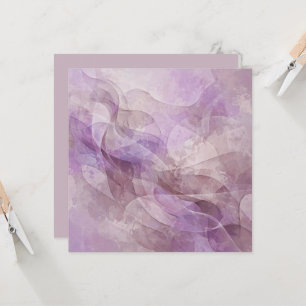 Lavender Dreamy Swirl Lilac Mauve Lavender Card