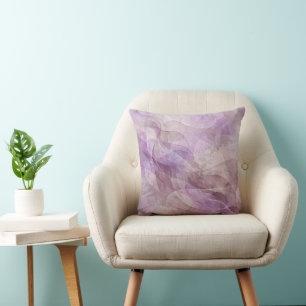 Lavender Dreamy Swirl Lilac Mauve Lavender Cushion