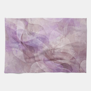  Lavender Dreamy Swirl Lilac Mauve Lavender Tea Towel