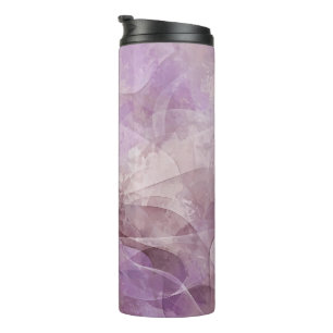  Lavender Dreamy Swirl Lilac Mauve Lavender Thermal Tumbler