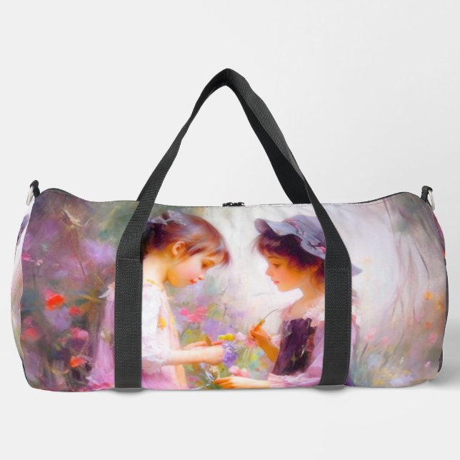 Lavender  duffle bag (Front)