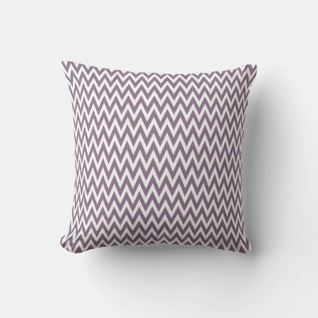 Lavender Elegant Chevron Design Cushion (Front)