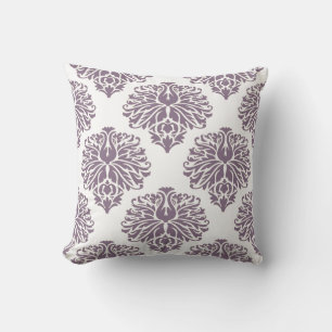 Lavender Elegant Damask Cushion