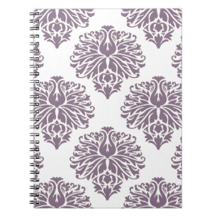 Lavender Elegant Damask Notebook