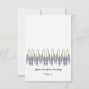 Lavender Escort Card