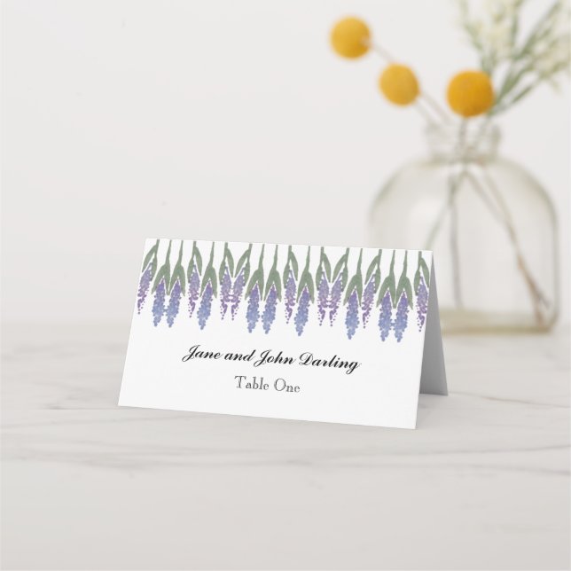 Lavender Escort/Place Card (Front)