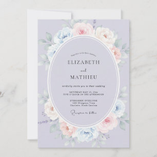 Lavender Ethereal Blossom Wedding Invitation